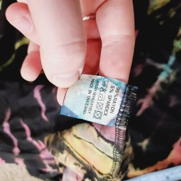 Wanderlust Calgary Boho Artsy Tye Dye Lagenlook Beach Cover Tunic Dress M - Picture 6 of 7